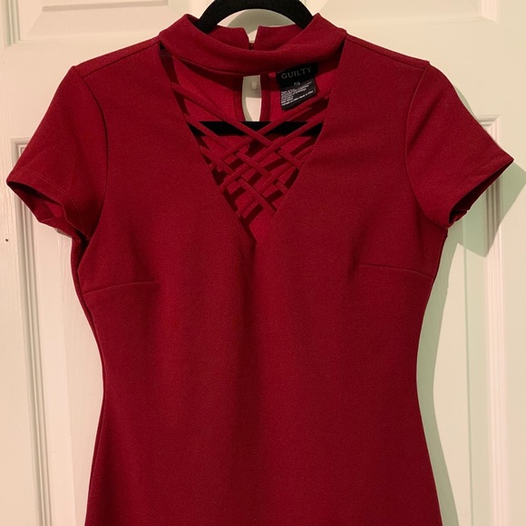 Wine Red Formal Dress - Picture 2 of 5